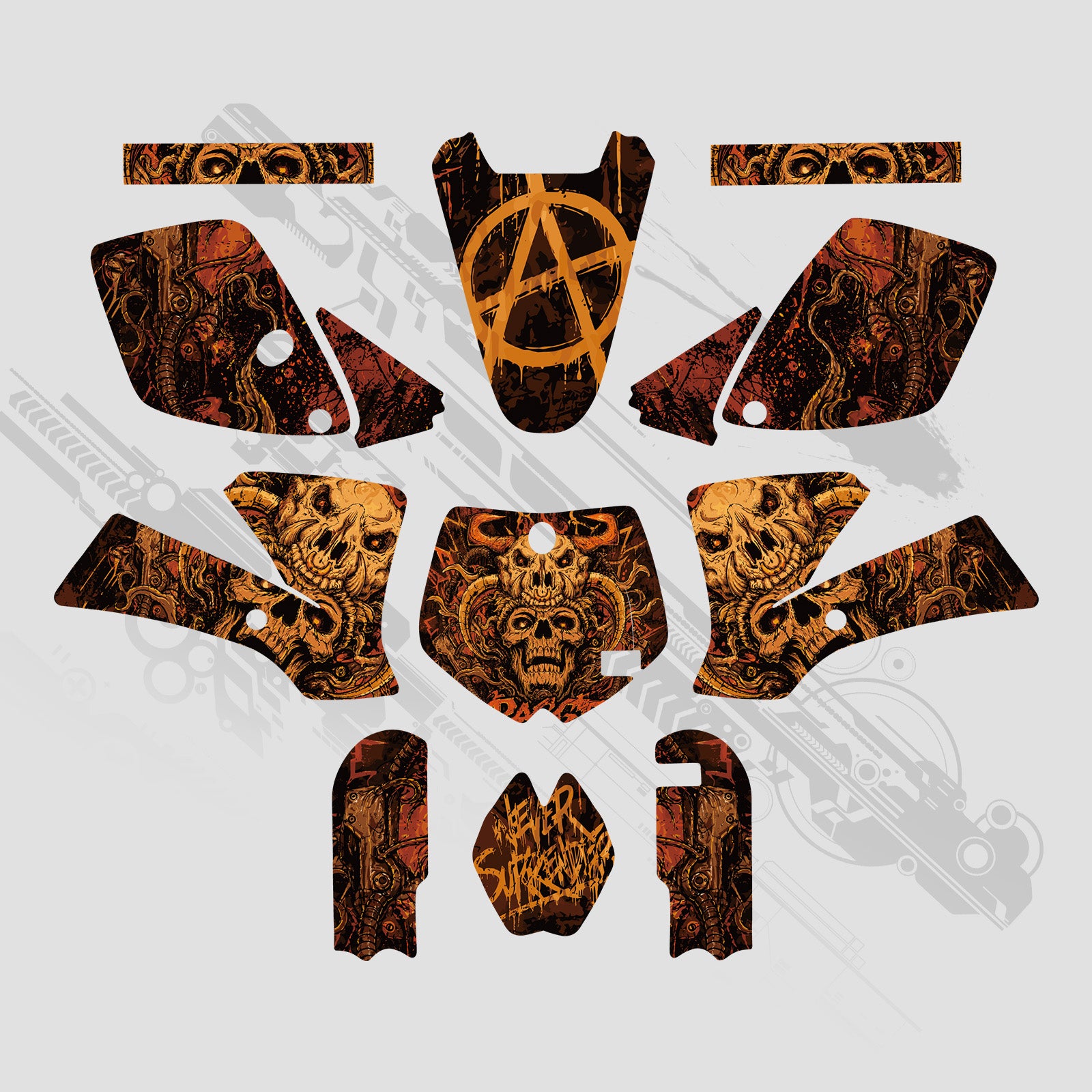 Full Graphics Dekor Aufkleber Set für KTM SX65 2002–2008
