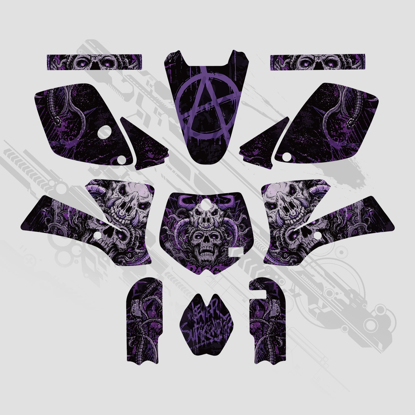 Motorrad Full Graphics Dekor Aufkleber Set für KTM SX65 2002–2008