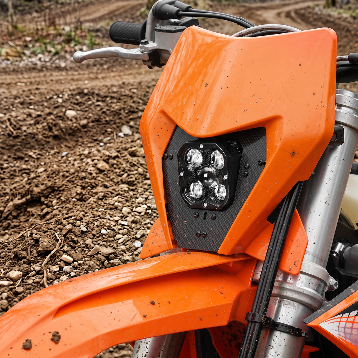 Plug & Play LED-rallystrålkastarkit för KTM 150 500 EXC/EXC-F/XC-W/XCF-W /XW-F 2024-2027