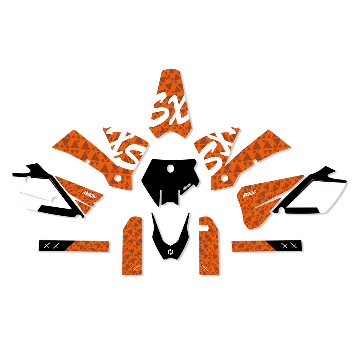 Complete motorcycle decal kit for KTM SX 2003–2004