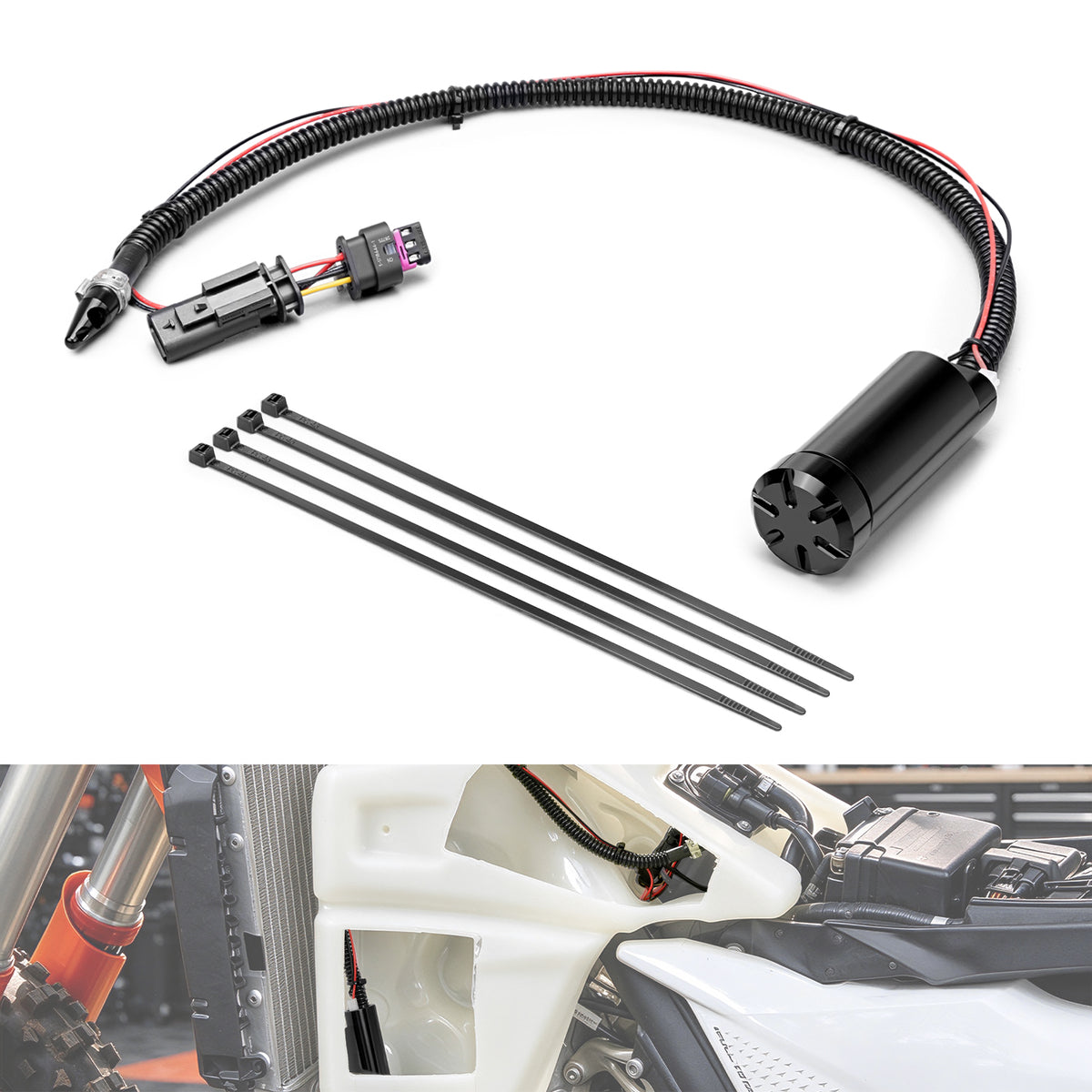 Kit de bomba de transferencia del depósito de combustible para KTM 125-450 XC/SX/XCF/SXF 23-27 150-500 EXC/EXCF/XCW 2024-2027