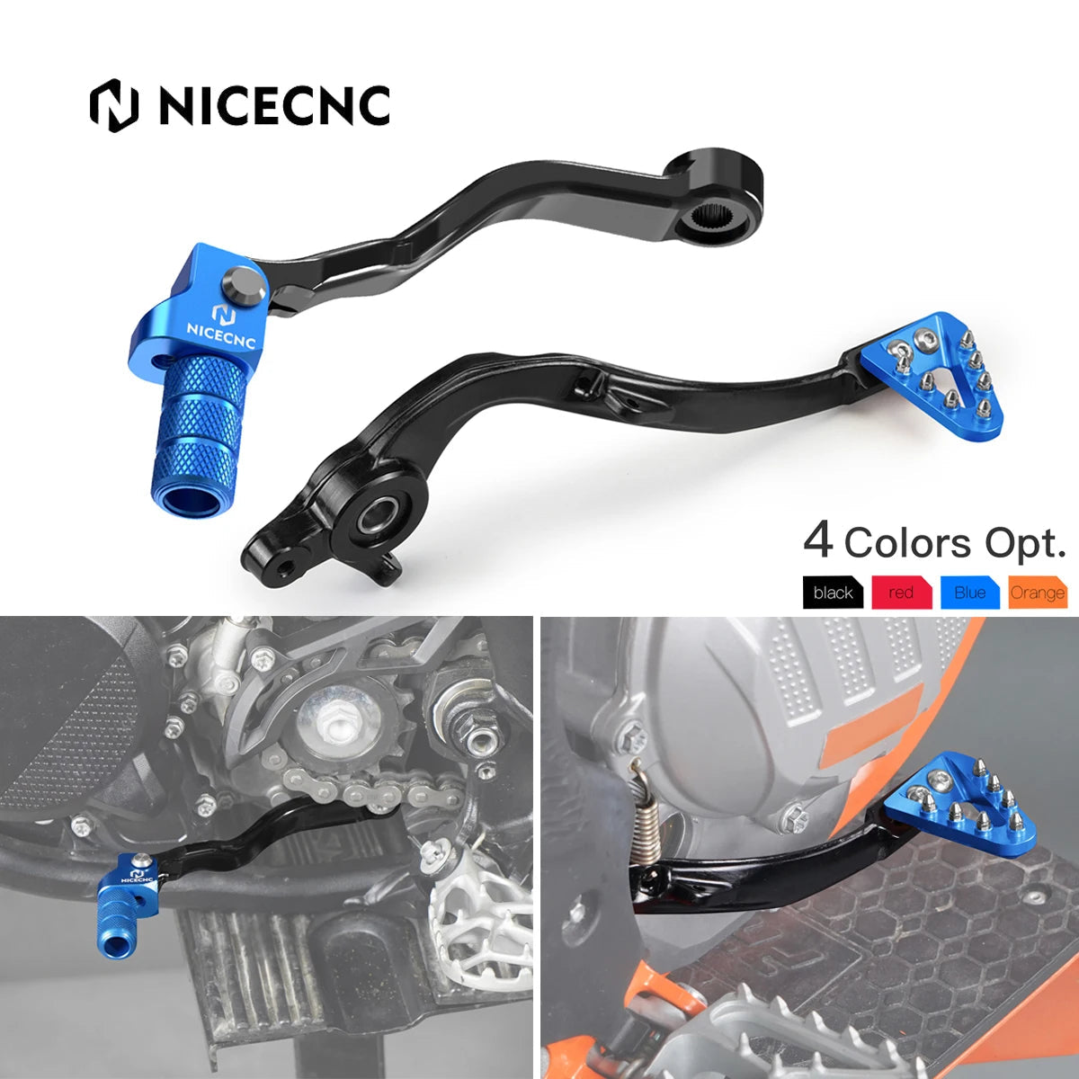 Geschmiedete Bremspedalhebel einstellbar für KTM 125-500 HUSQVARNA 125-501 GASGAS