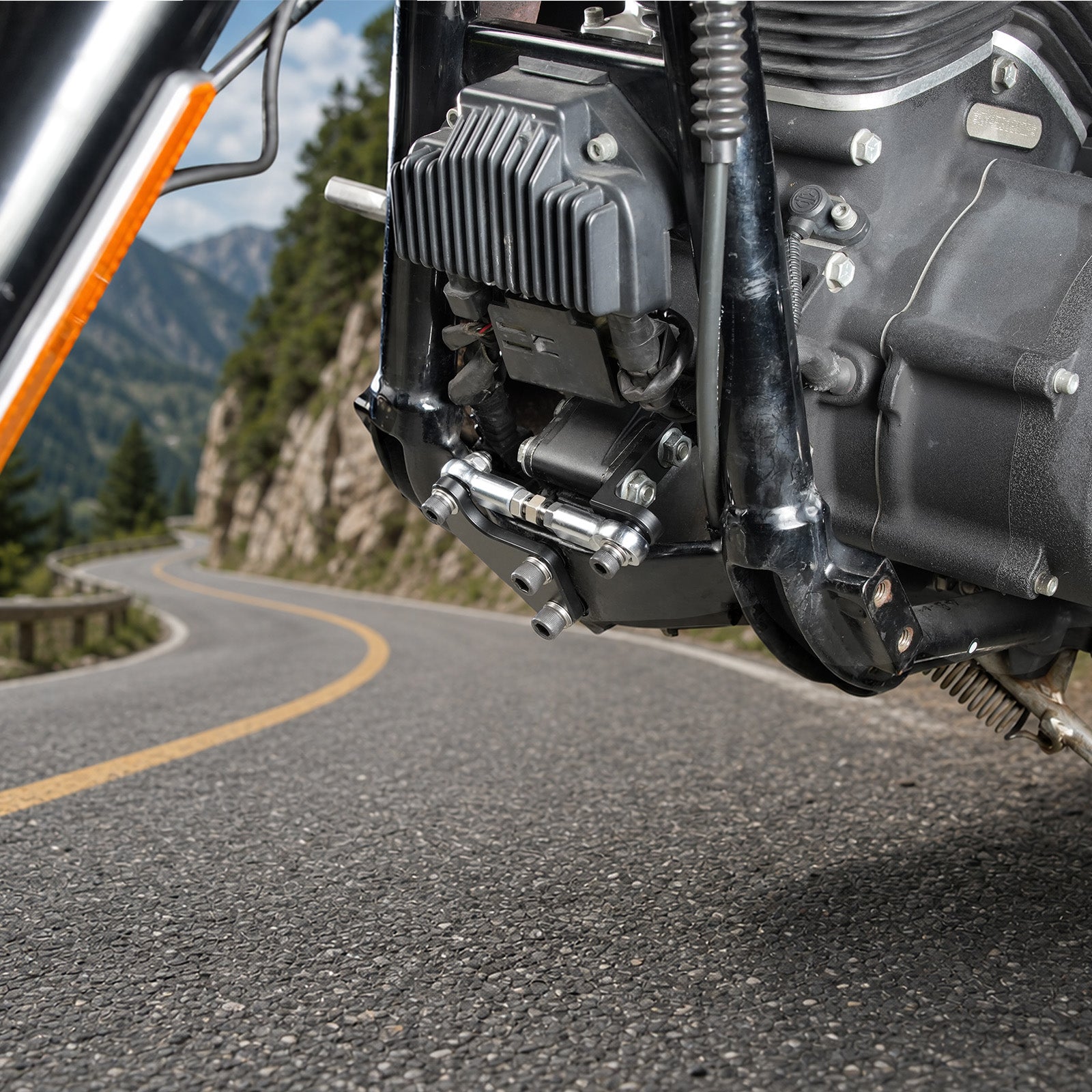 Sada stabilizátoru kyvné vidlice pro Harley Dyna Low Rider Street Fat Bob Super Wide Glide