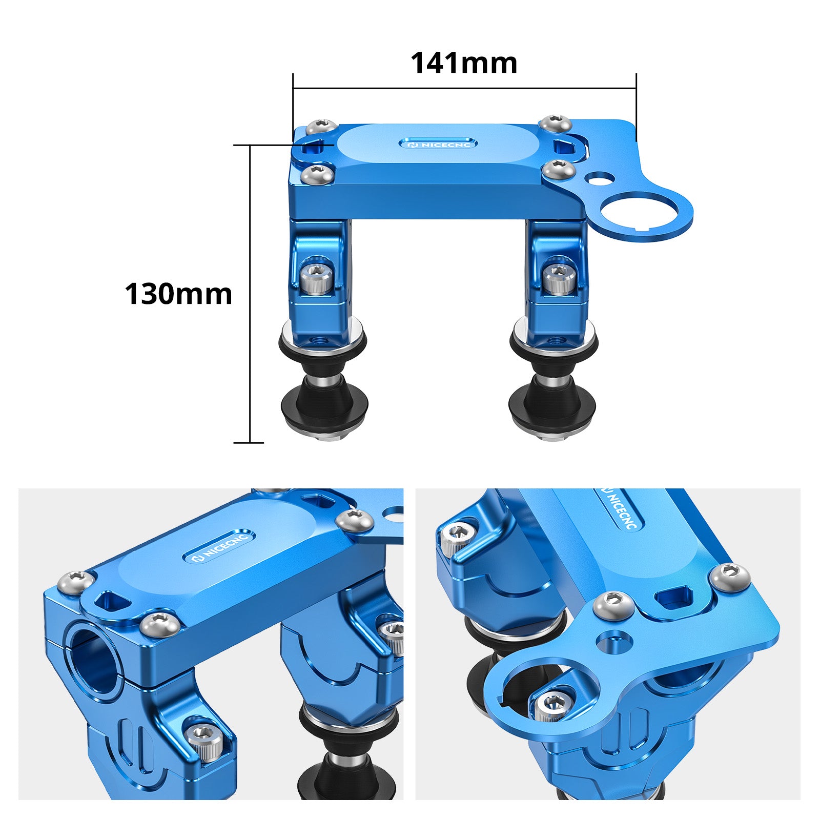 Versetzter Lenker-Riser-Montage-Klemmensatz für Suzuki DRZ400SM 2005-2024