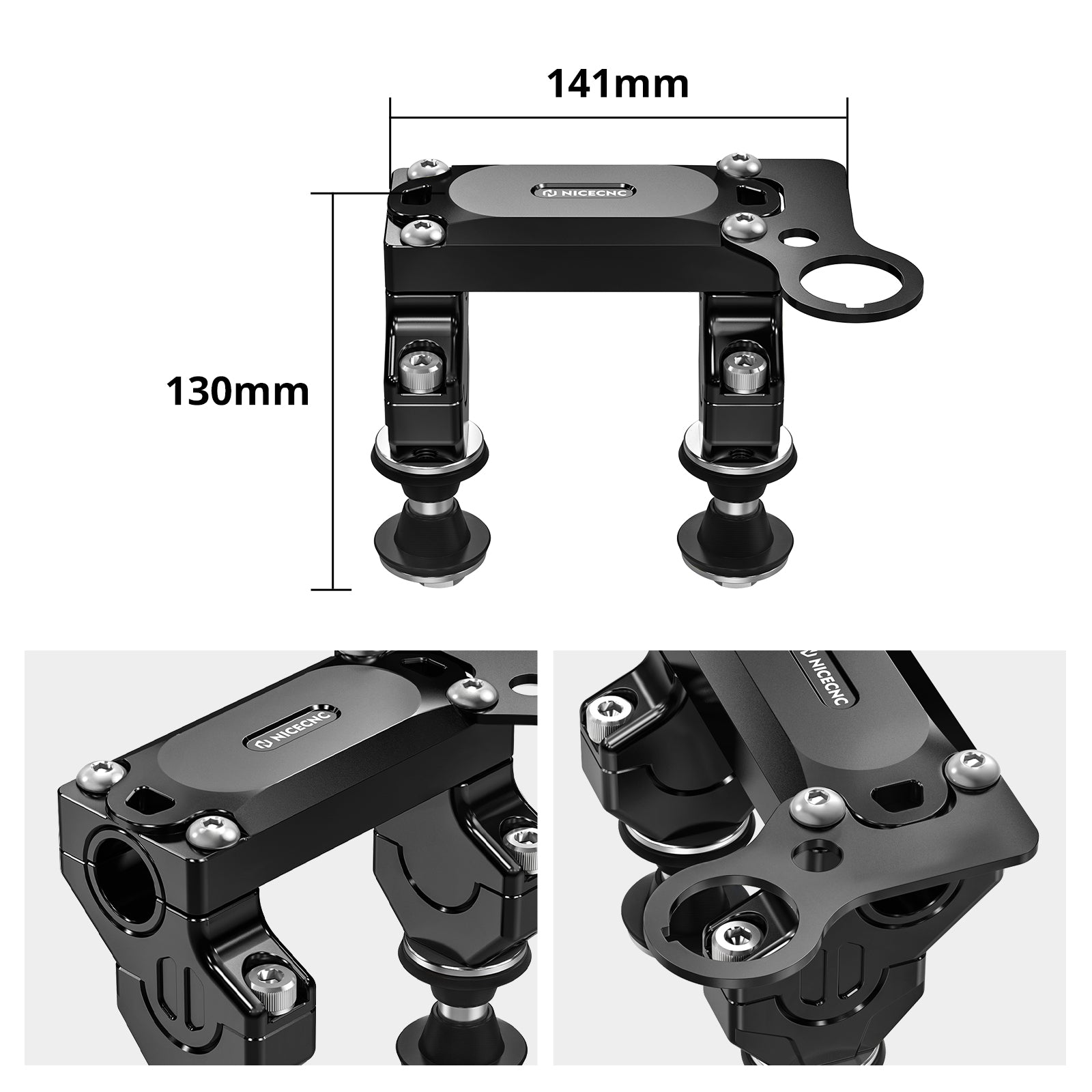 Versetzter Lenker-Riser-Montage-Klemmensatz für Suzuki DRZ400SM 2005-2024