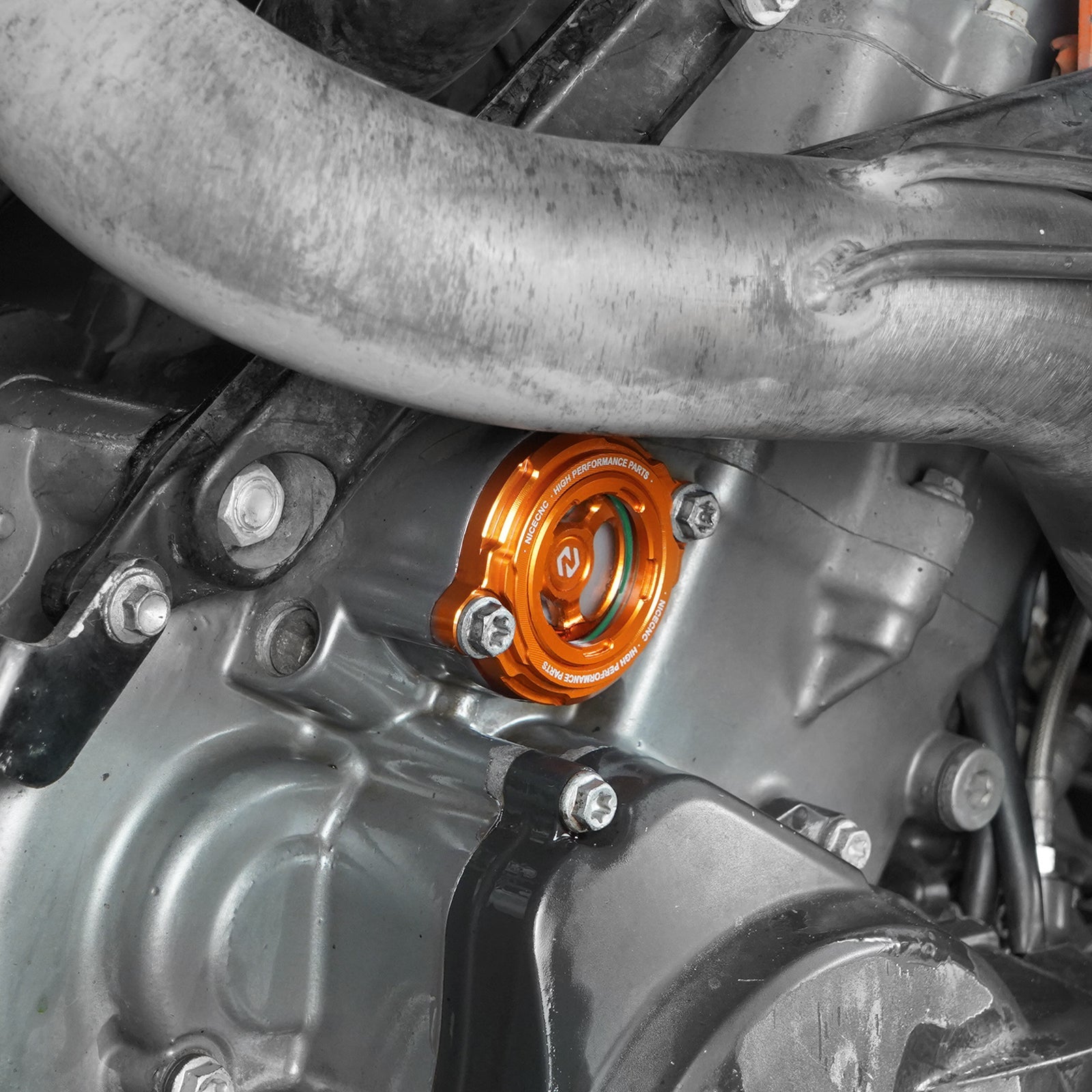 Transparente Ölfilter-Abdeckung für KTM 690 Enduro SMC R