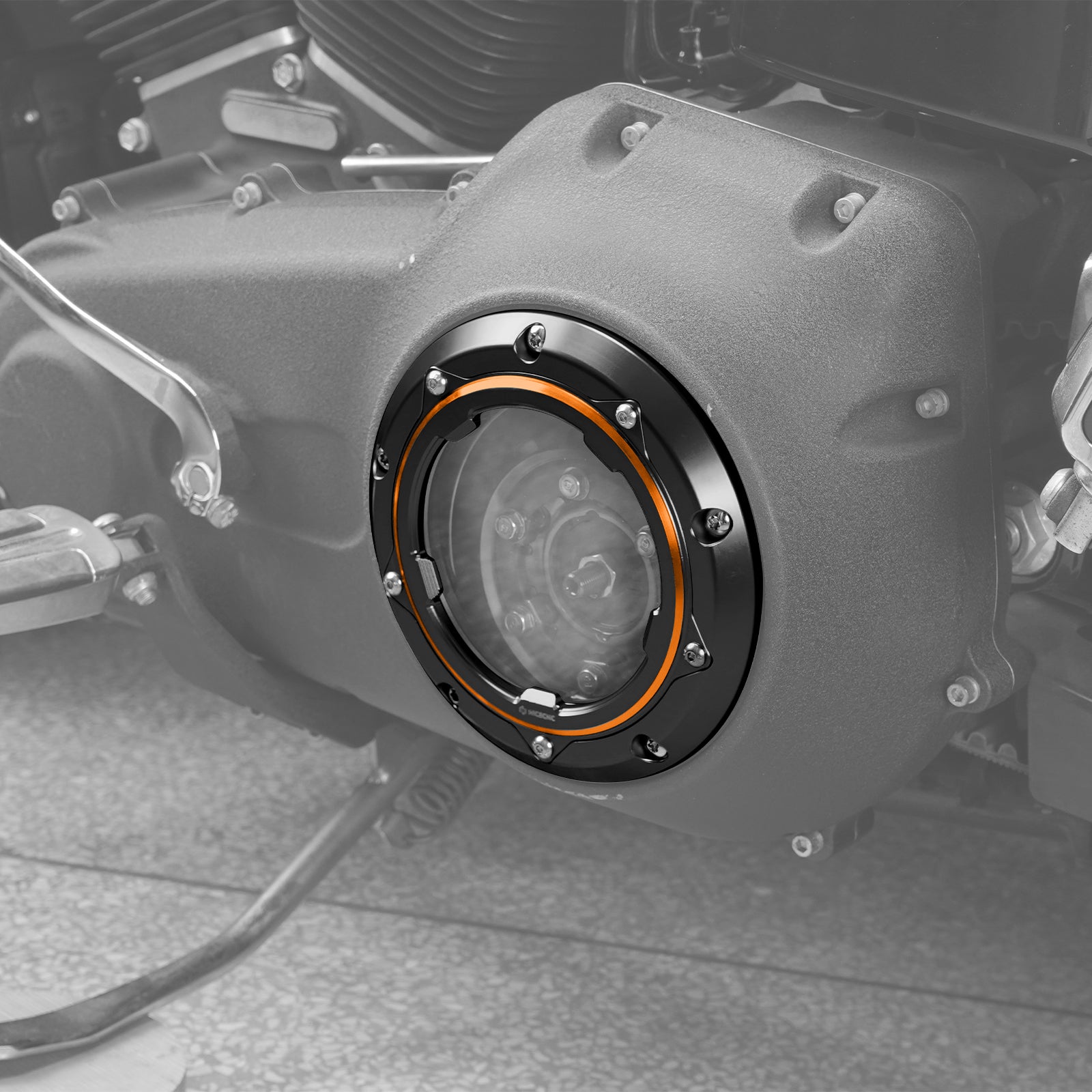 Transparente Twin Cam Derby-Abdeckung für Harley Street Glide 2006–2015 Road King 1999–2014