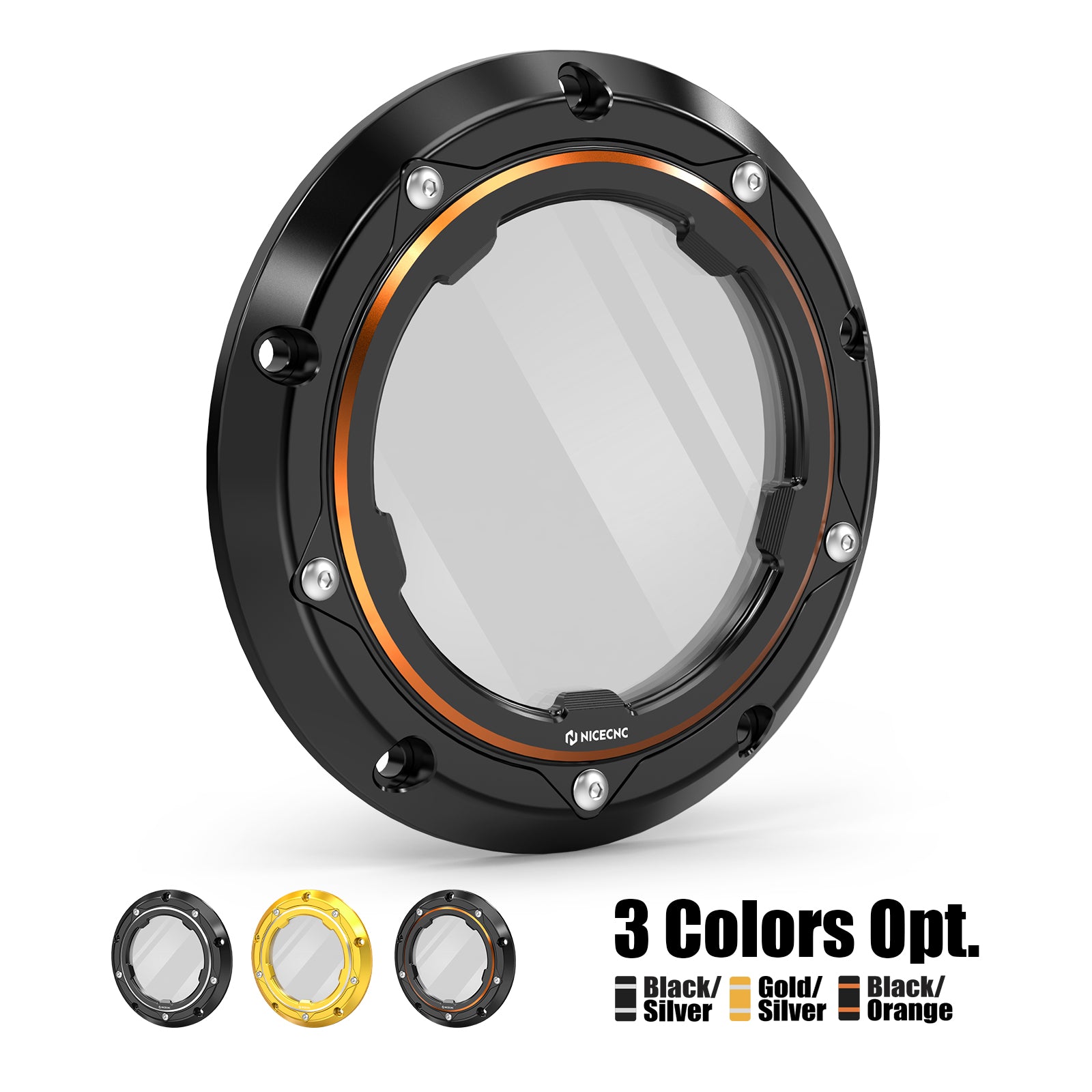Transparente Twin Cam Derby-Abdeckung für Harley Street Glide 2006–2015 Road King 1999–2014