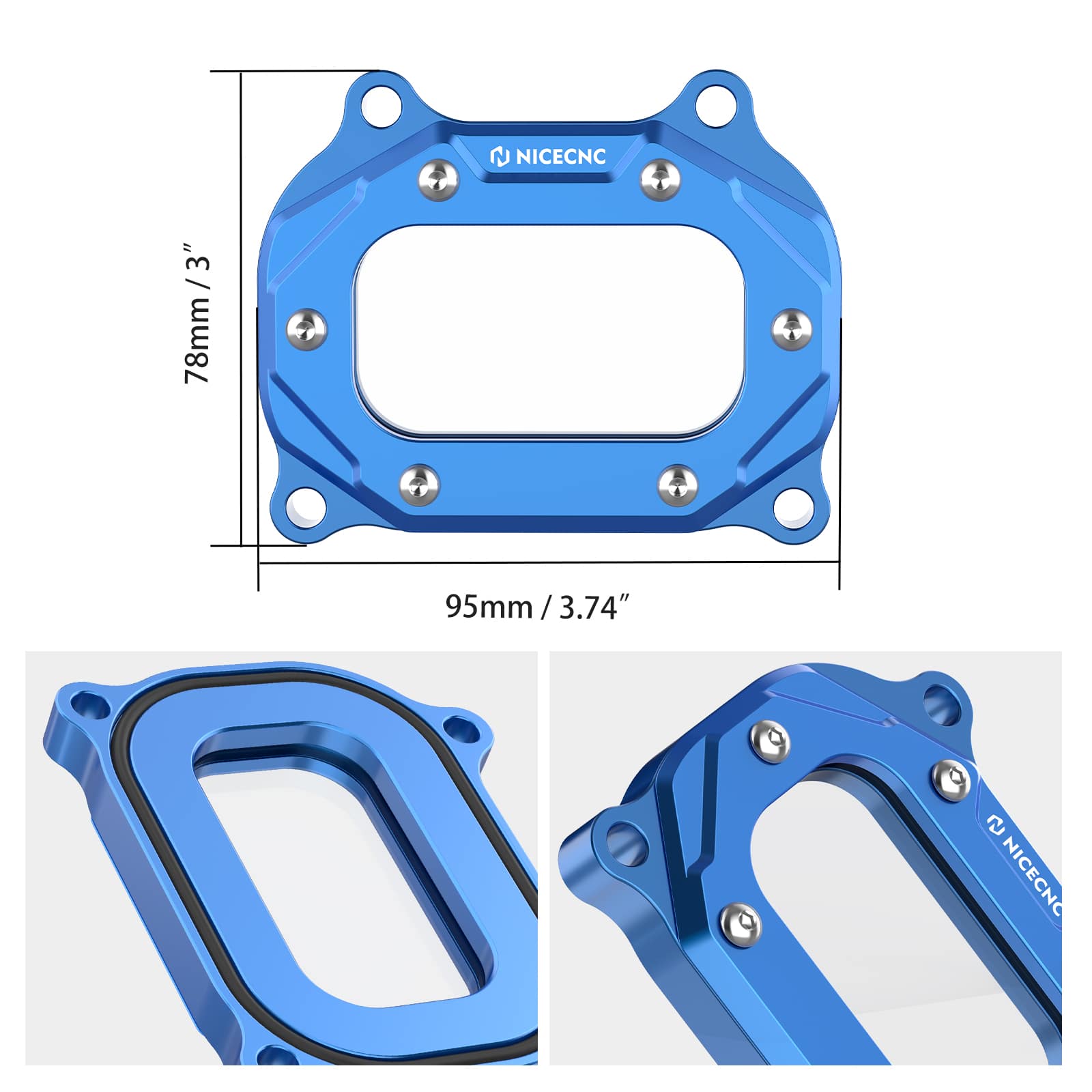 Verbesserte klare Zylinderkopf-Seitenabdeckung für Yamaha Raptor 700 06-24