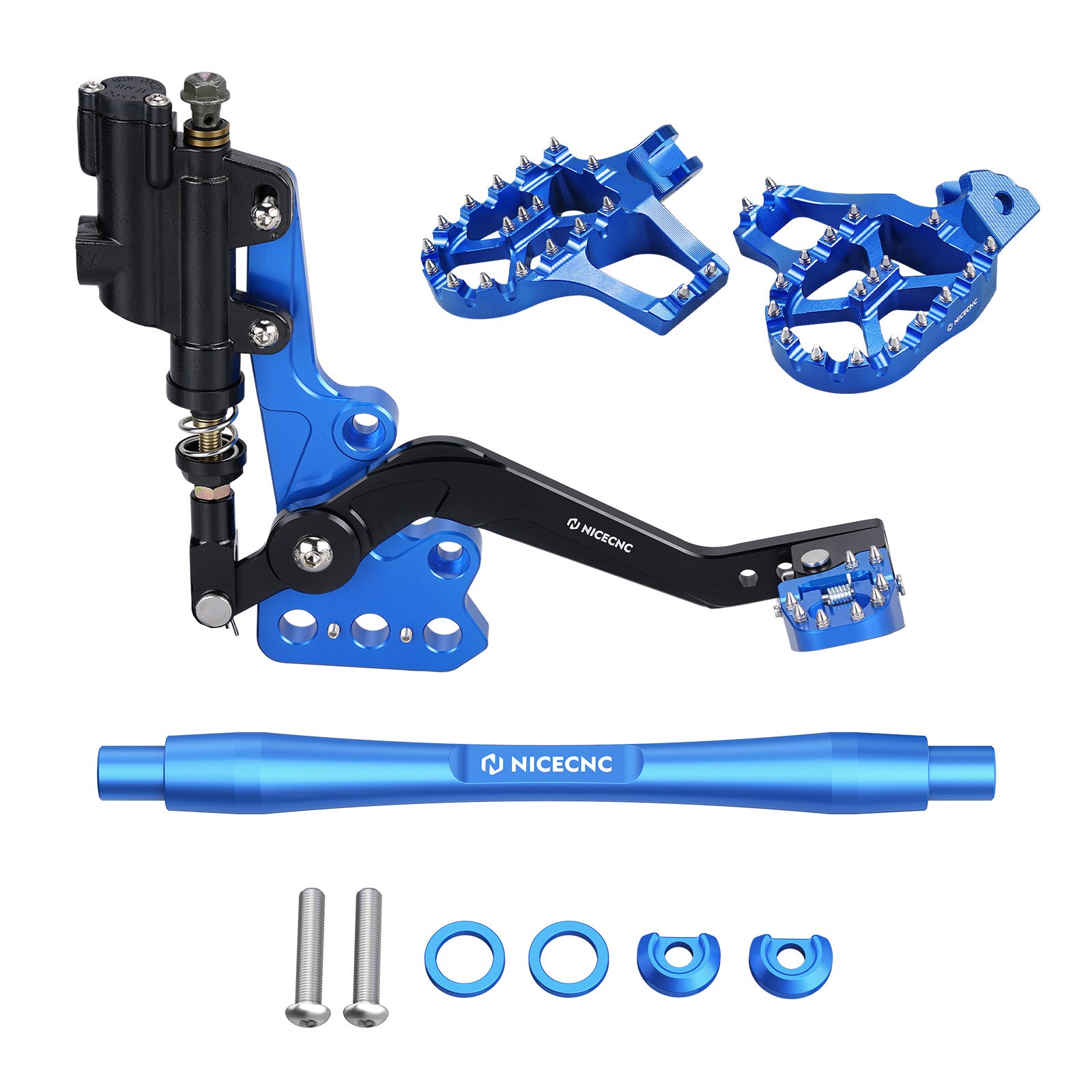 Hydraulische Hinterradbremse + verlängerte Fußstütze + Stützstrebe für Surron Light Bee X S