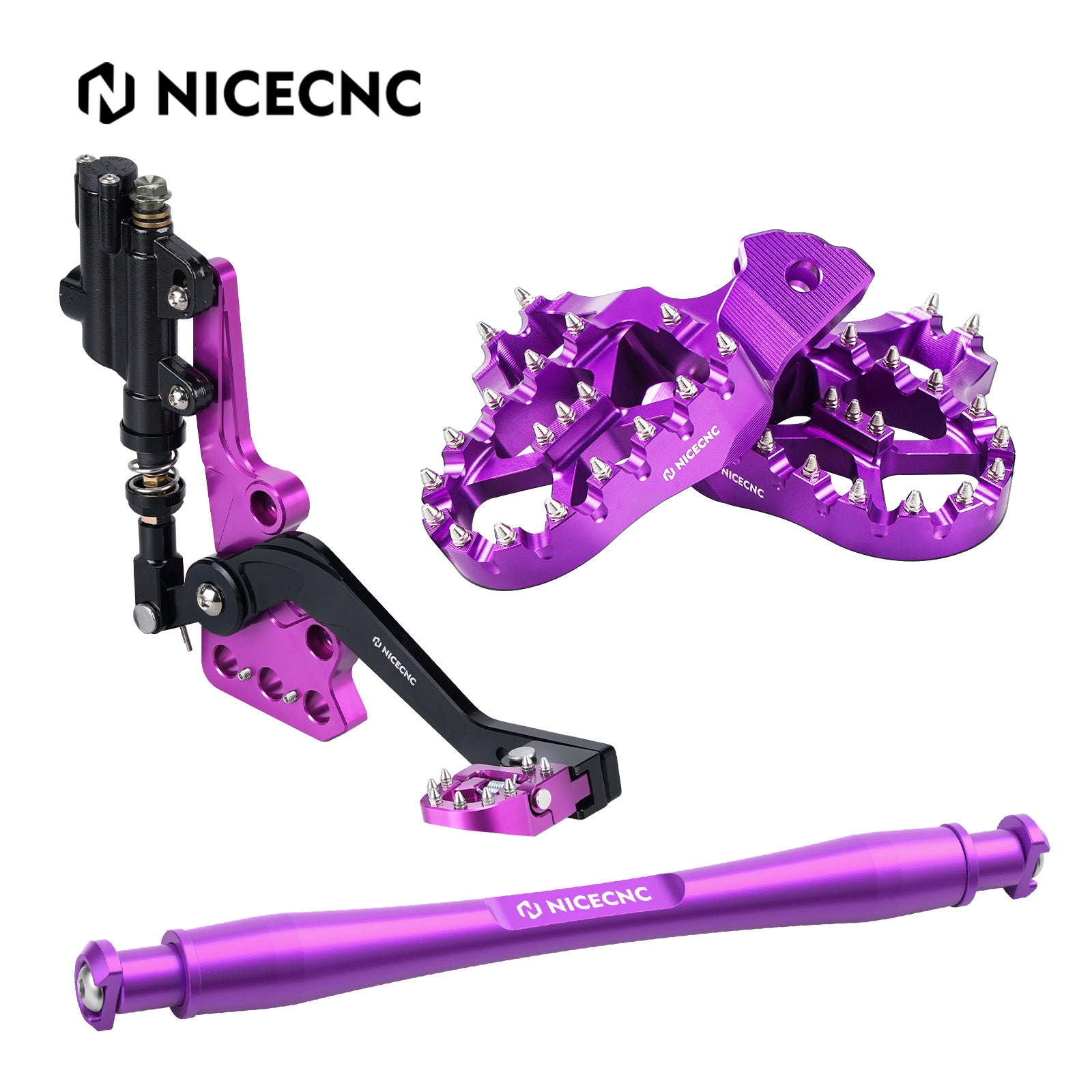 Hydraulische Hinterradbremse + verlängerte Fußstütze + Stützstrebe für Surron Light Bee X S