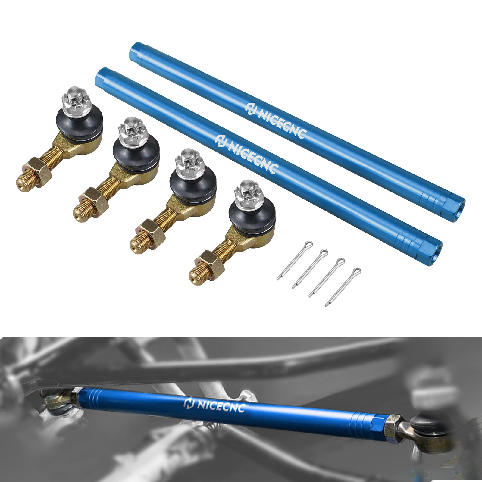 Upgraded Tie Rod Ball Joint Kit For Yamaha Raptor 700 2006-2026