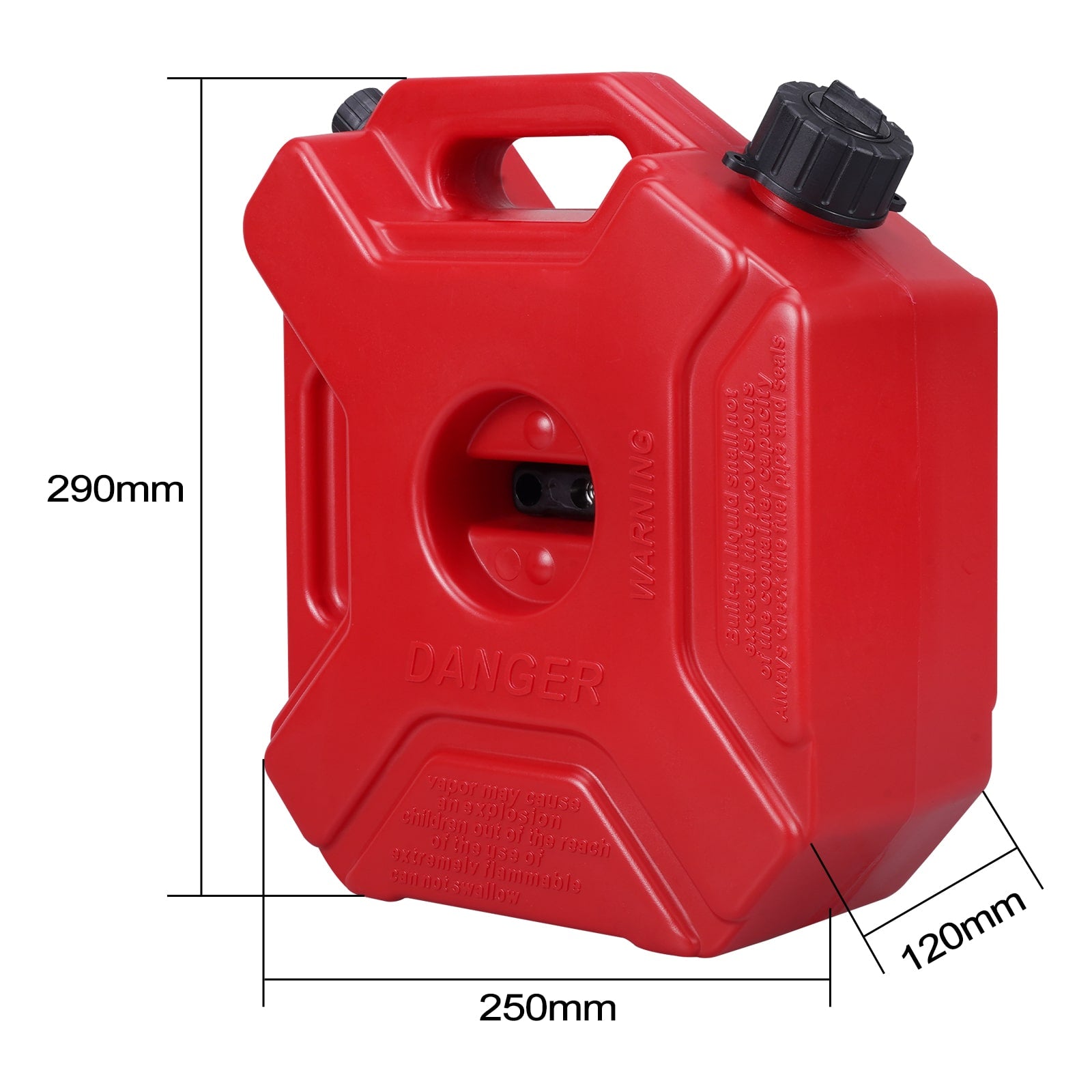 1.3GL/5L Tragbarer Gas-Kraftstofftank Jerry Can Tank Ölbehälter für ATV UTV Motorrad Auto