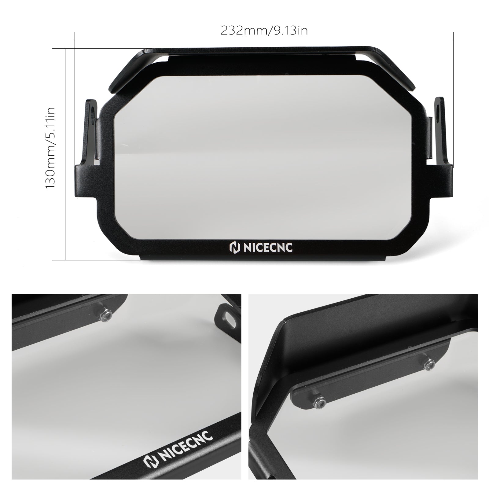 Instrumentenanzeige Displayschutzfolie Abdeckung Diebstahlsicherung Rahmen für BMW R1200GS Adv 2013-2018 R1250GS Adv 2018-2024