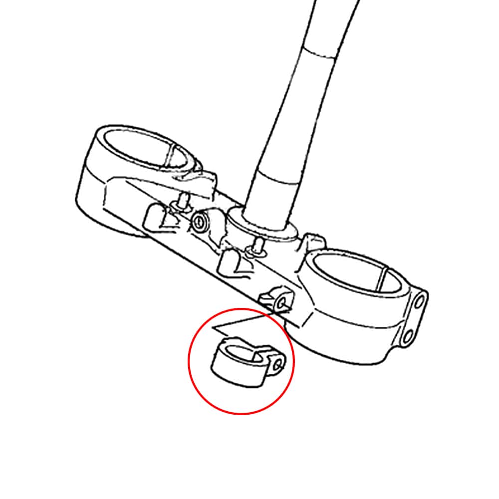 Vordere Bremskabelführungsschlauchklemme für Honda CRF450R/X XR400R