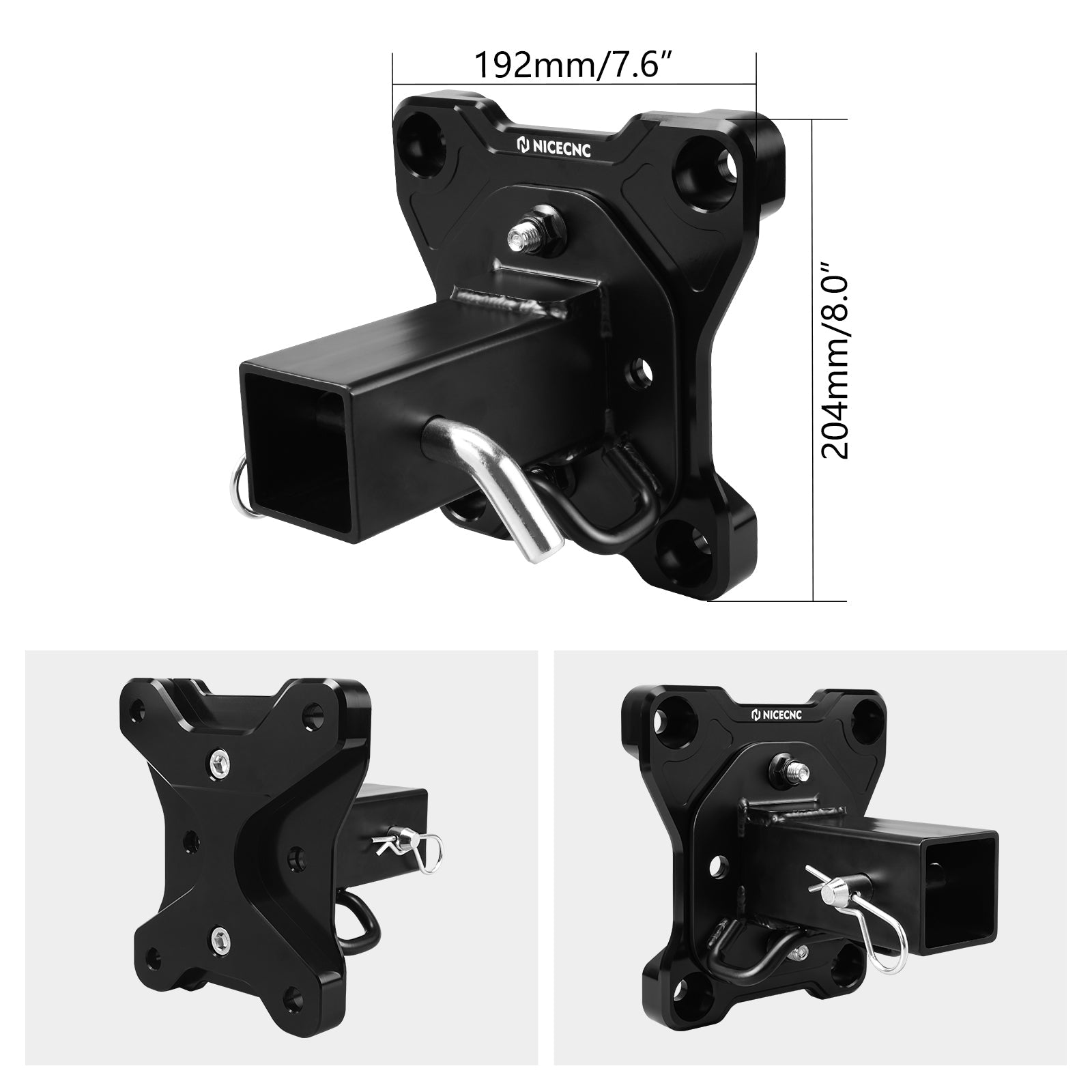 UTV Hinten Radius Stange Platte & 1500 £ Hitch Empfänger Werkzeug Für Can Am X3