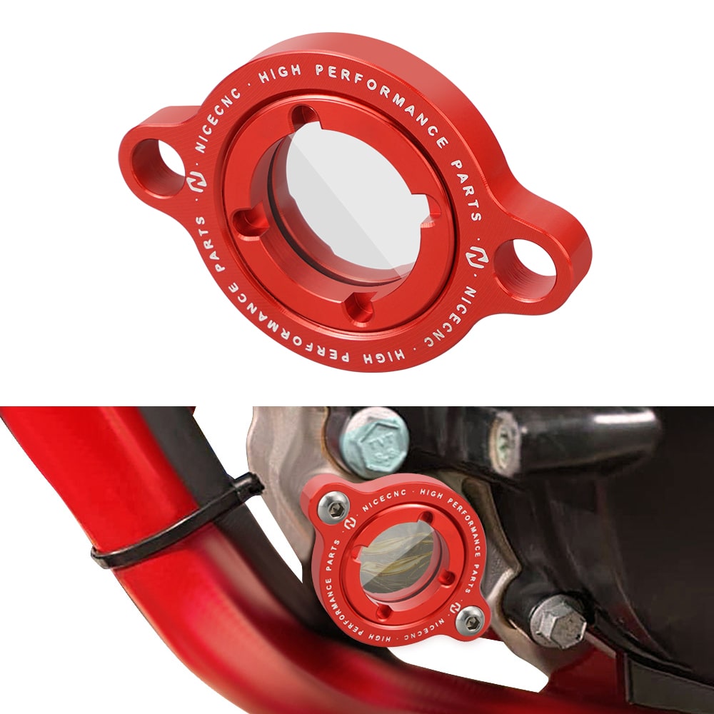Klare Motorölfilter-Abdeckkappe für Beta RR 350/390/430/480 4T 2015-2024