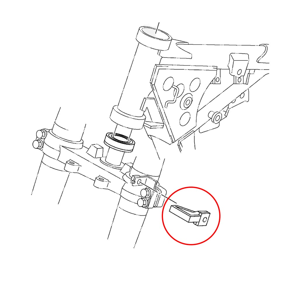 CNC Vorderradbremse Schlauchführung für Yamaha WR250 WR250F WR400F WR426F WR450F