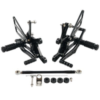 Einstellbare Fußrastenanlage Hinten Sets Fußrasten Hinten Set für Yamaha YZF R6 1999 2000 2001 2002