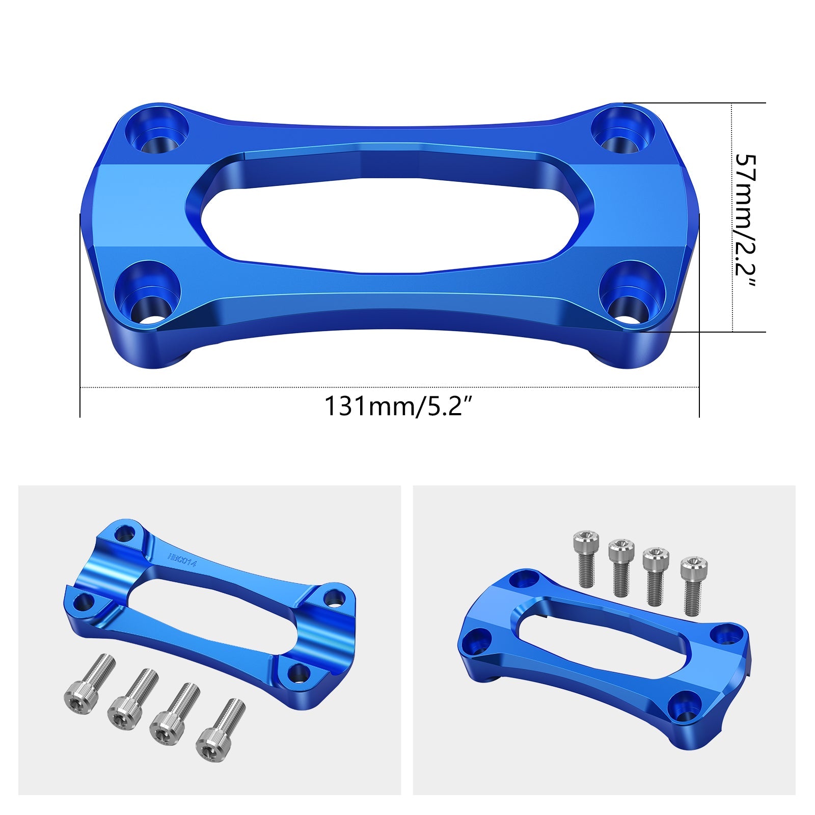 1 1/8 "28,6 MM Lenker Stabilisator Montieren Riser Clamp für Yamaha YZ125/250 2007-2020