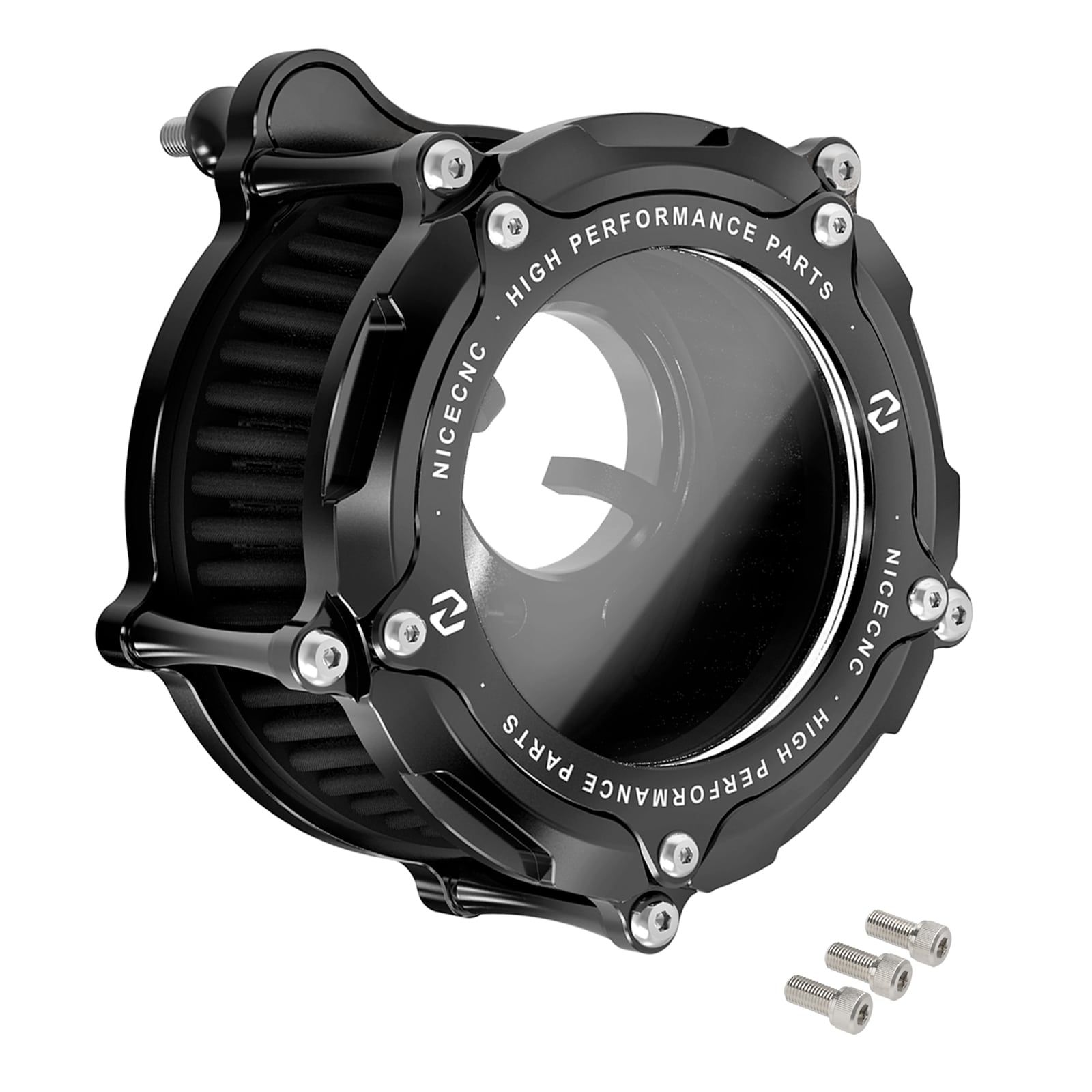 Luftansaugfilter mit LED-Streifen für Harley Davidson 2017 2018 2020-2023 Touring- und Trike-Modelle