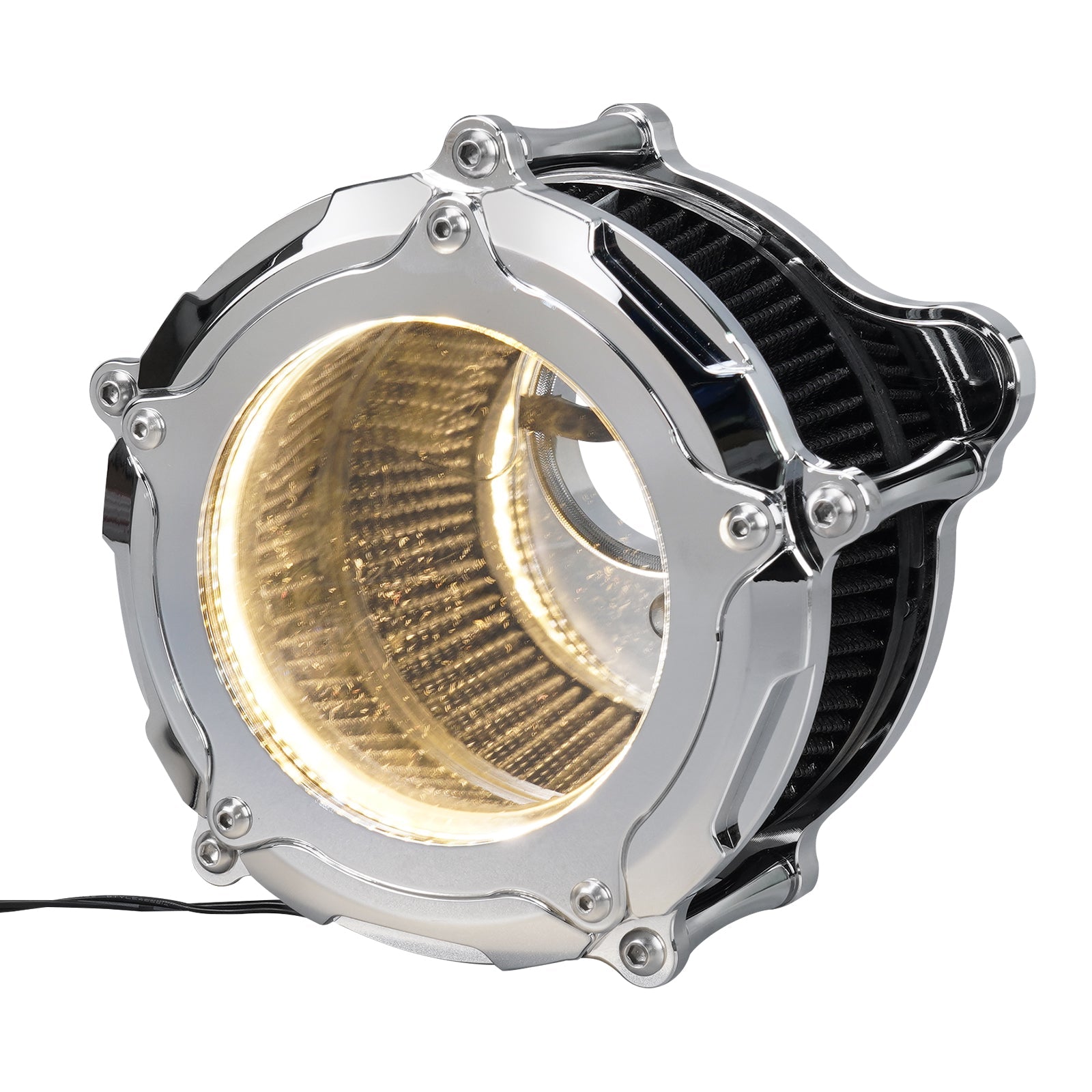 Luftansaugfilter mit LED-Streifen für Harley Davidson 2017 2018 2020-2023 Touring- und Trike-Modelle