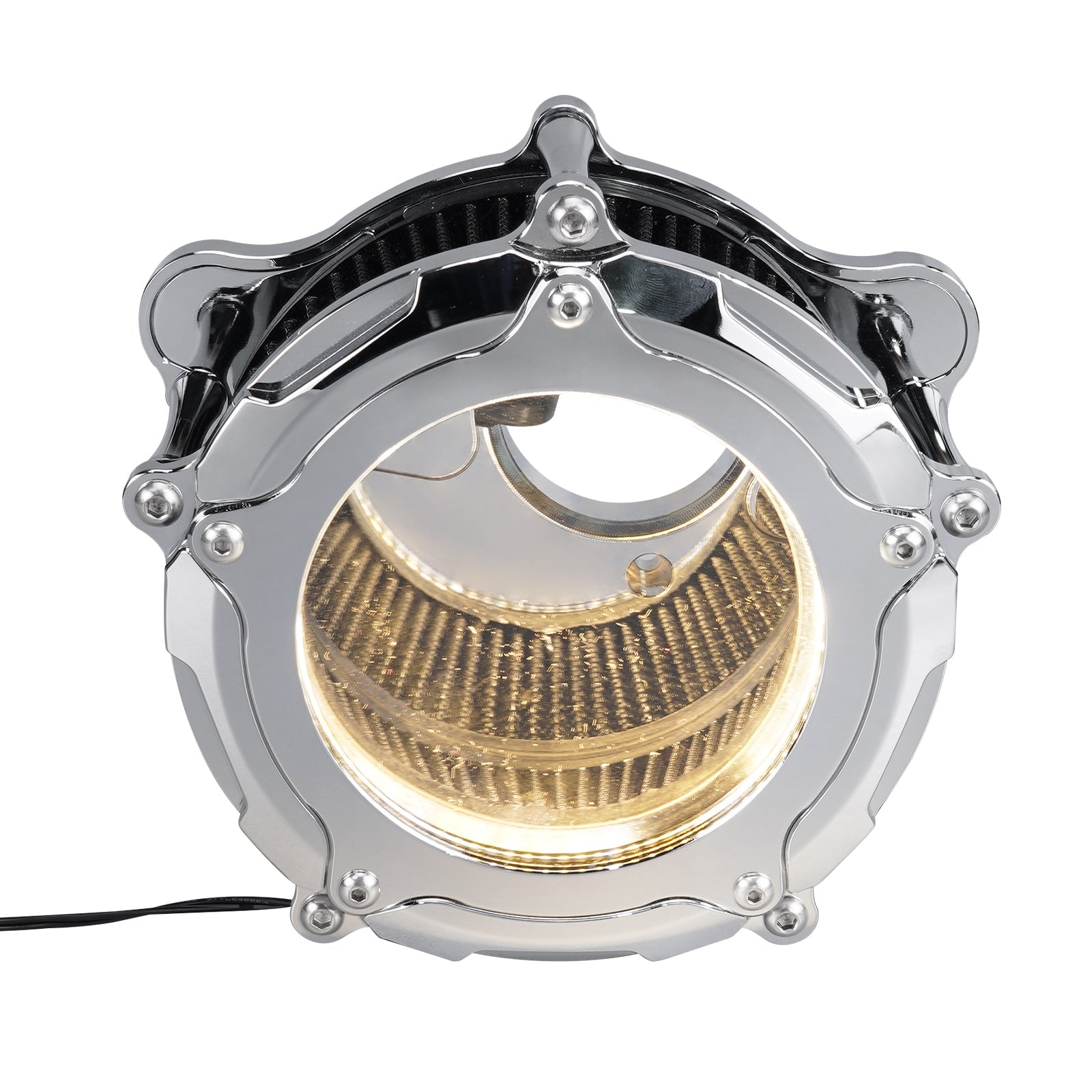 Luftansaugfilter mit LED-Streifen für Harley Davidson 2017 2018 2020-2023 Touring- und Trike-Modelle