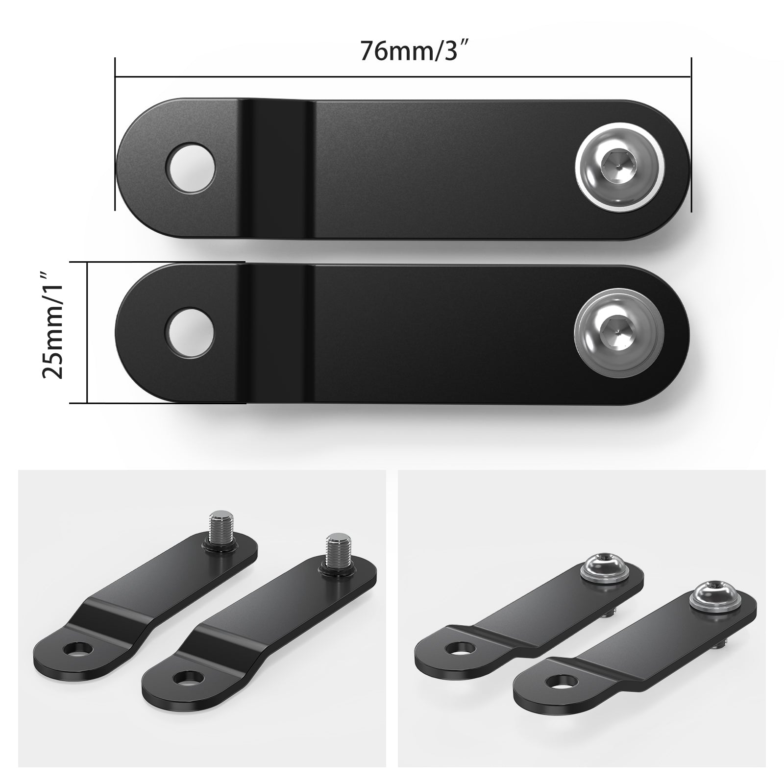 1,1" / 1,5" / 2" / 2,56" / 3" Gastank-Hebesatz, Tank-Riser-Halterungs-Erweiterungssatz für Harley Davidson