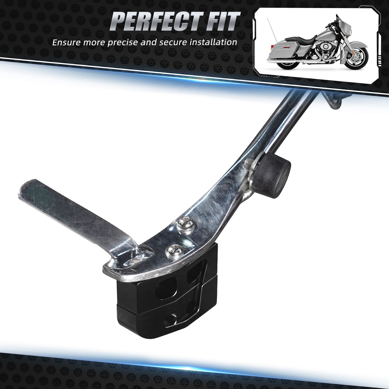 Kickstand Hebeblock1"/2" für Harley Road King Electra Glide Standard FLHT 10-24