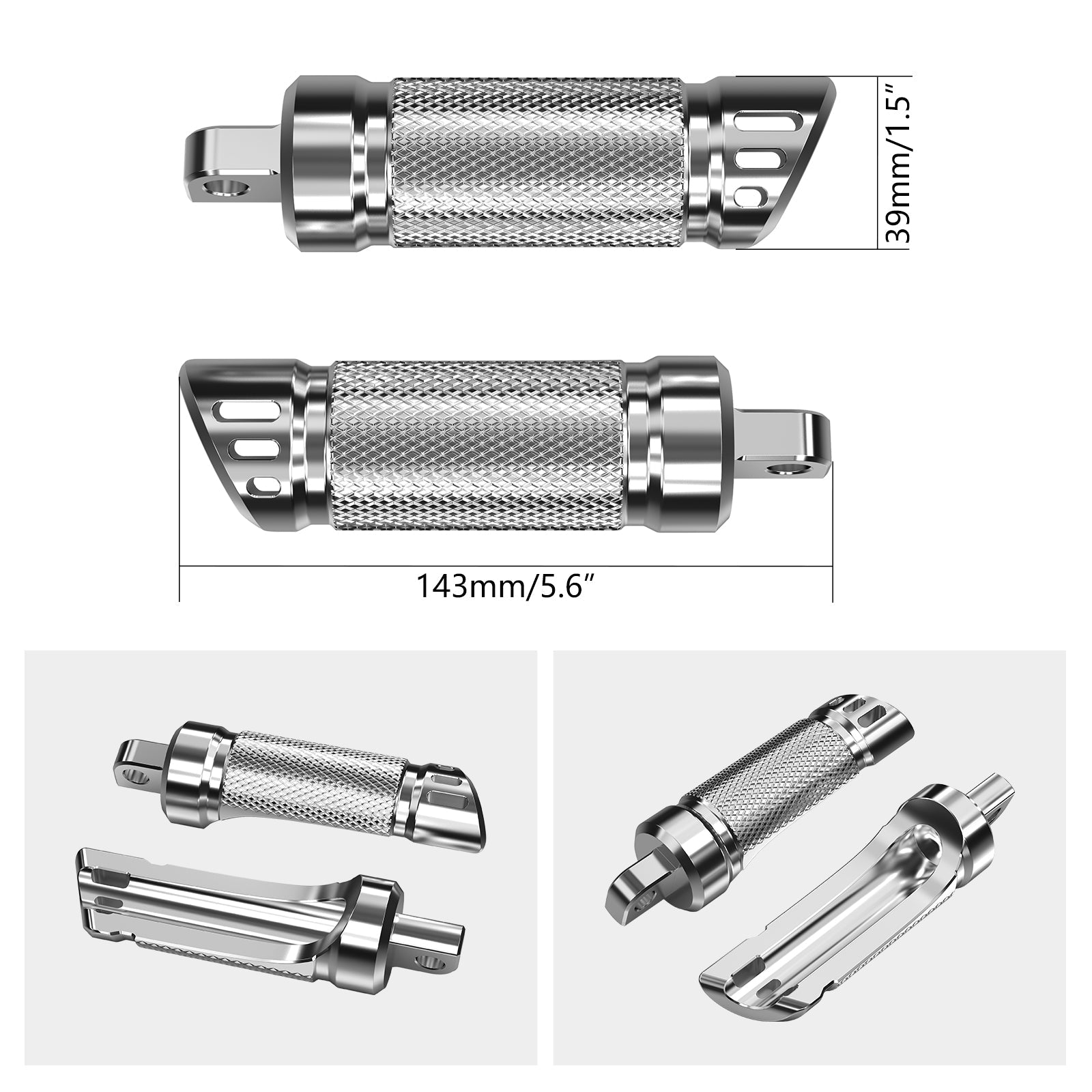 CNC-Soziusfußraste PEG S für Harley Davidson Road King Street Glide Road Glide