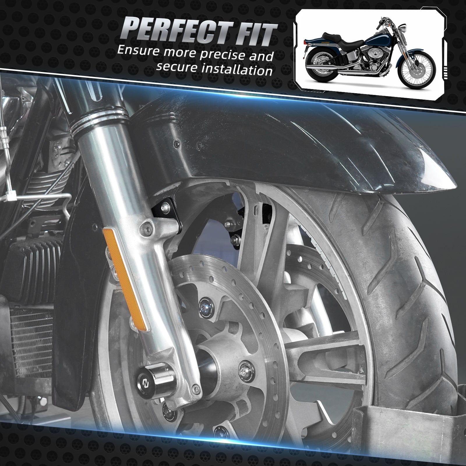 Vorderrad Fender Riser Lift Bracket Adapter für Harley Road King FLHR 2017-2023