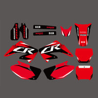 Team Graphics Hintergrundaufkleber-Abziehbild-Kits für Honda CR125/CR250 2002-2012