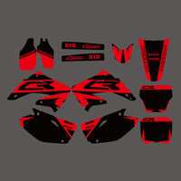 Team Graphics Hintergrundaufkleber-Abziehbild-Kits für Honda CR125/CR250 2002-2012