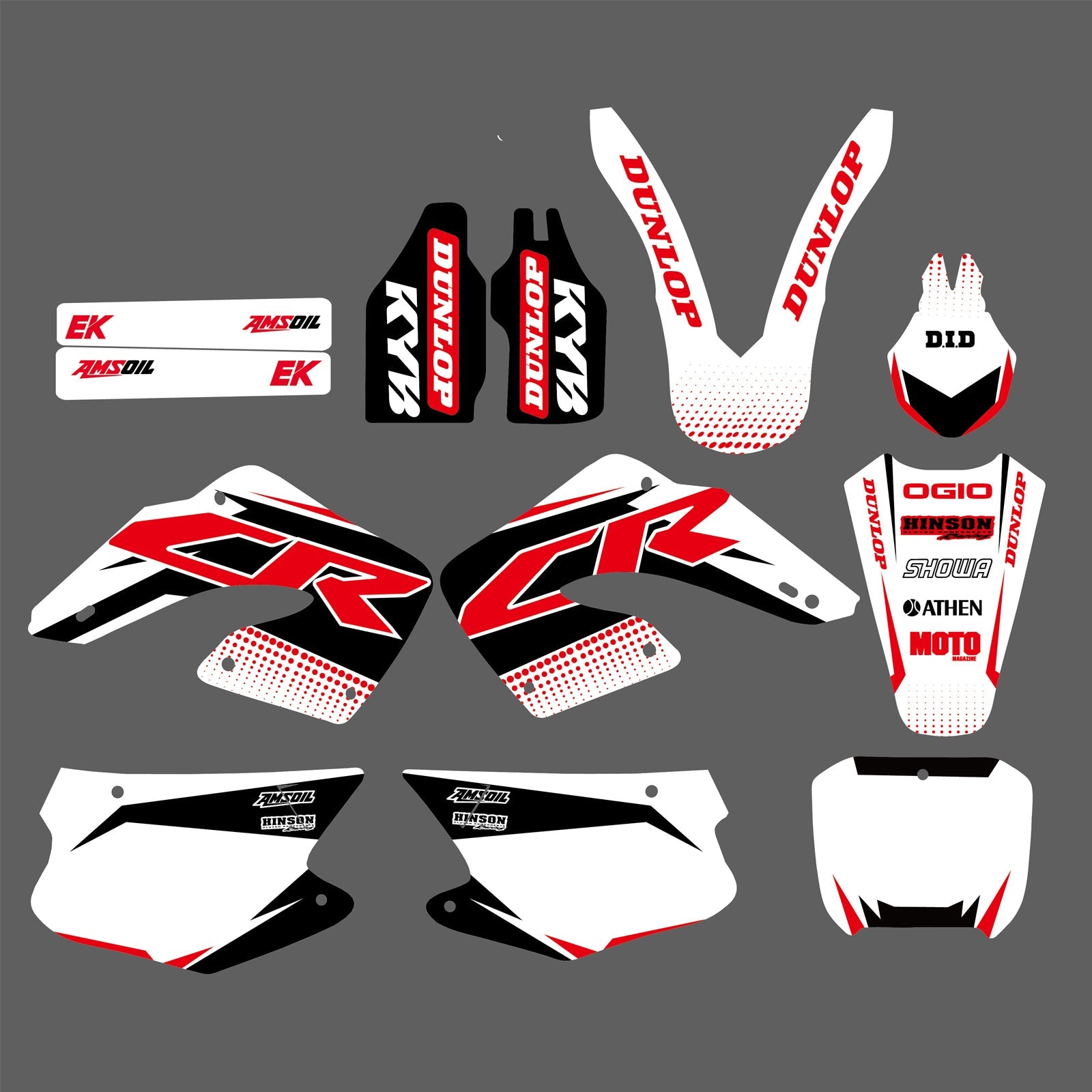 Motocross-Aufkleber mit kompletter Grafik für Honda CR125 CR250 2000 2001