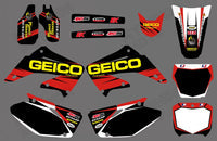 Team Graphics Hintergründe Abziehbilder Aufkleber für HONDA CR125/CR250 2002-2012