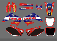 Team Graphics Hintergründe Abziehbilder Aufkleber für HONDA CR125/CR250 2002-2012