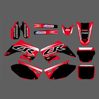 Team Graphics Hintergrundaufkleber-Abziehbild-Kits für Honda CR125/CR250 2002-2012