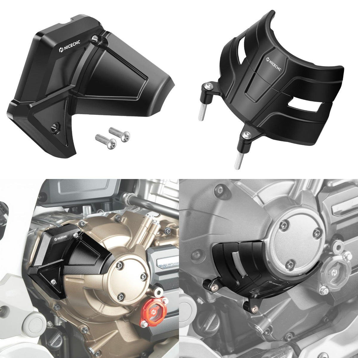 Bescherming voor het rechter koppelingsdeksel + sensorbescherming voor Honda Africa Twin 1100 DCT