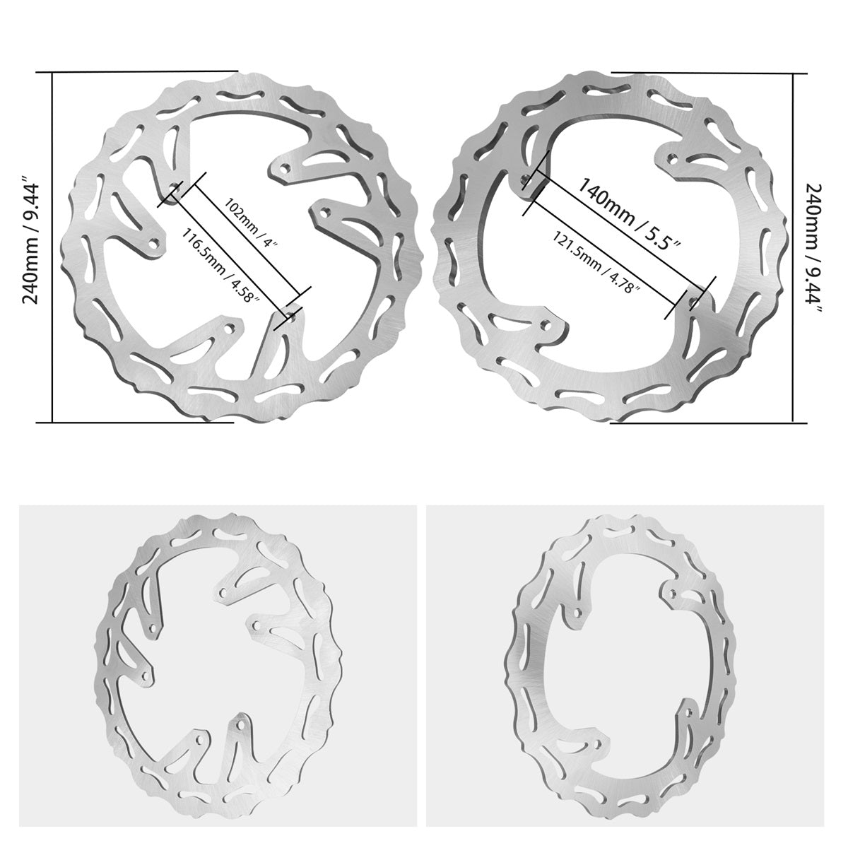 Vorne Hinten Bremsscheibe Rotor Für Honda CRF250R 2004-2014 CRF450R 2002-2014