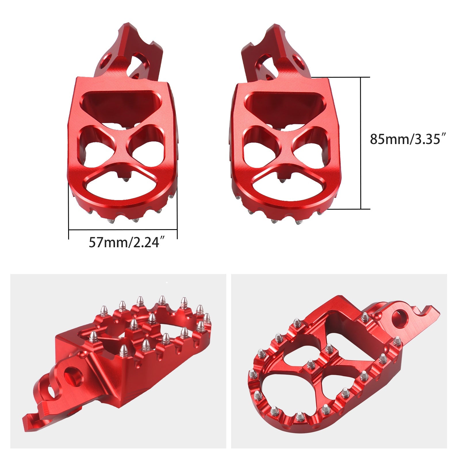 CNC Fußrasten Knospe Motorrad Fußrasten Für Honda CRF250R CRF450R