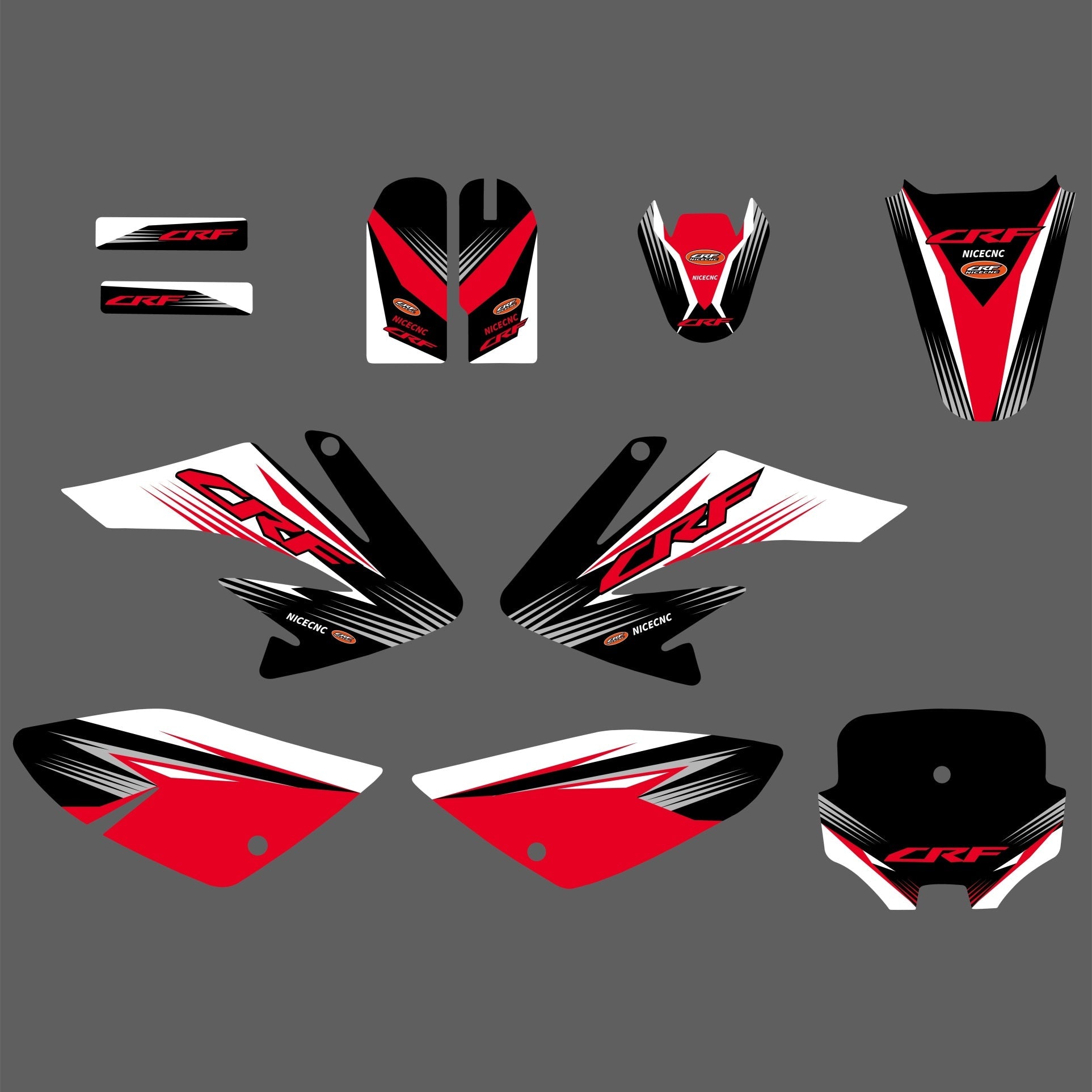 Motorrad-Team-Grafik-Abziehbild-Aufkleber-Set für HONDA CRF70 2004-2012 CRF80 CRF100 2004-2010