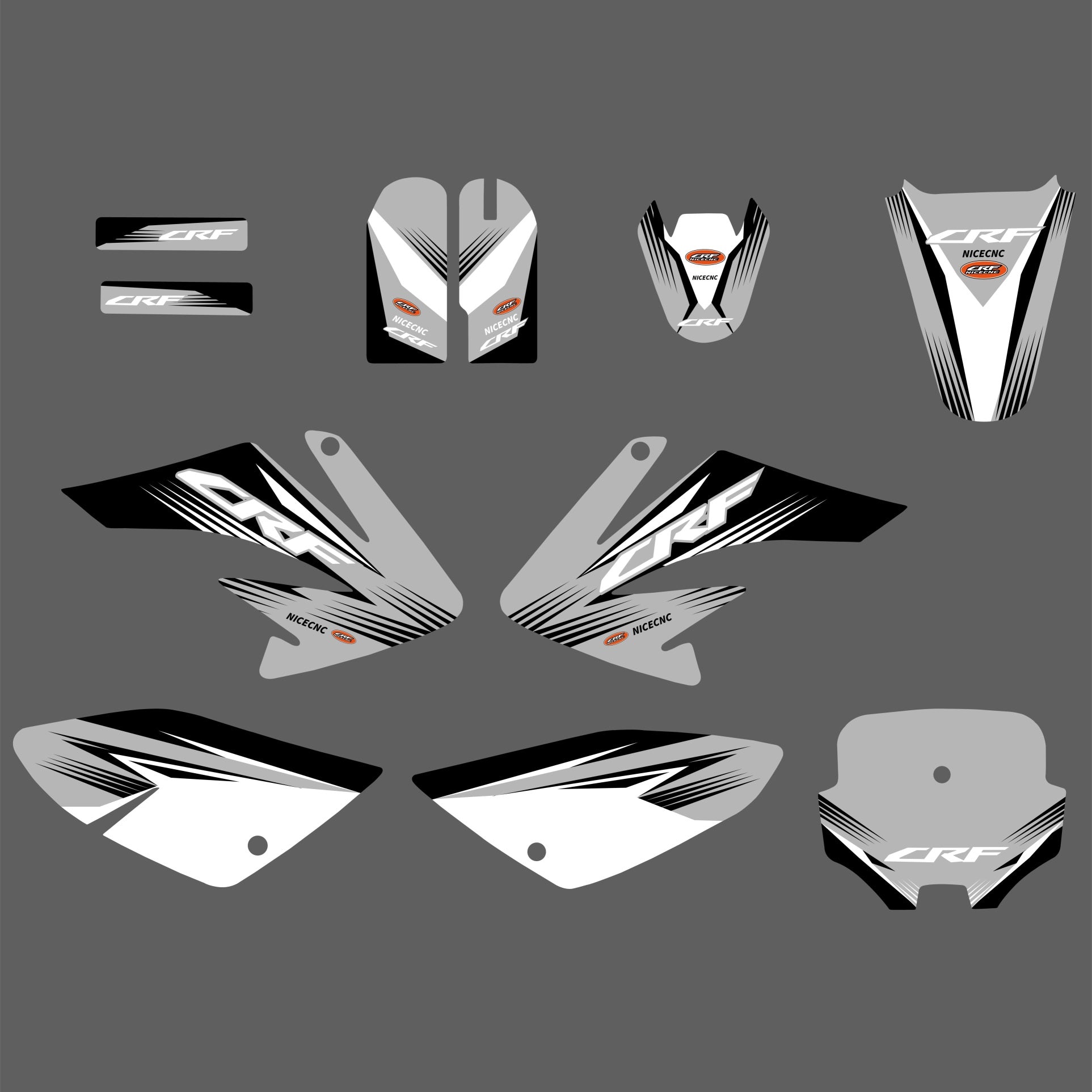 Motorrad-Team-Grafik-Abziehbild-Aufkleber-Set für HONDA CRF70 2004-2012 CRF80 CRF100 2004-2010