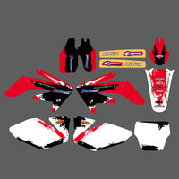 Team Graphics Hintergründe Abziehbilder Aufkleber für Honda CRF250 2004-2005