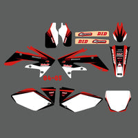 Team Graphics Hintergründe Abziehbilder Aufkleber für Honda CRF250 2004-2005