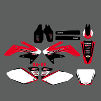 Team Graphics Hintergründe Abziehbilder Aufkleber für Honda CRF250 2004-2005