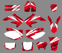 Team Graphics Hintergründe Abziehbilder Aufkleber für HONDA CRF250X 2004-2012