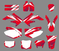 Team Graphics Hintergründe Abziehbilder Aufkleber für HONDA CRF250X 2004-2012