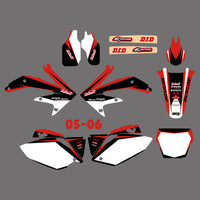 Grafik-Hintergrund-Aufkleber für Honda CRF450 2005–2006.