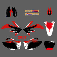 Team Graphics Hintergründe Abziehbilder Aufkleber für HONDA CRF450 2007