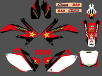 Vollständige Grafik-Hintergrund-Aufkleber für Honda CRF450 2008